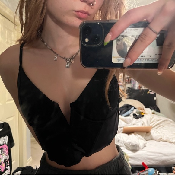 Garage Silk Corset Top - Picture 3 of 4